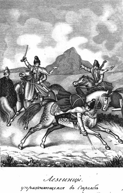 Popolo lezgino dal libro Il Caucaso e i suoi abitanti montani nella loro condizione moderna da Nikolay Danilevsky